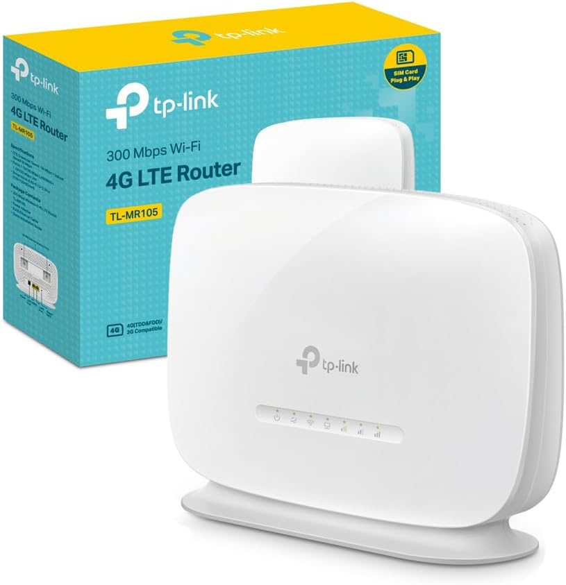 Router 4G LTE Wireless N300Mbps, Router WiFi con Sim TP-Link 